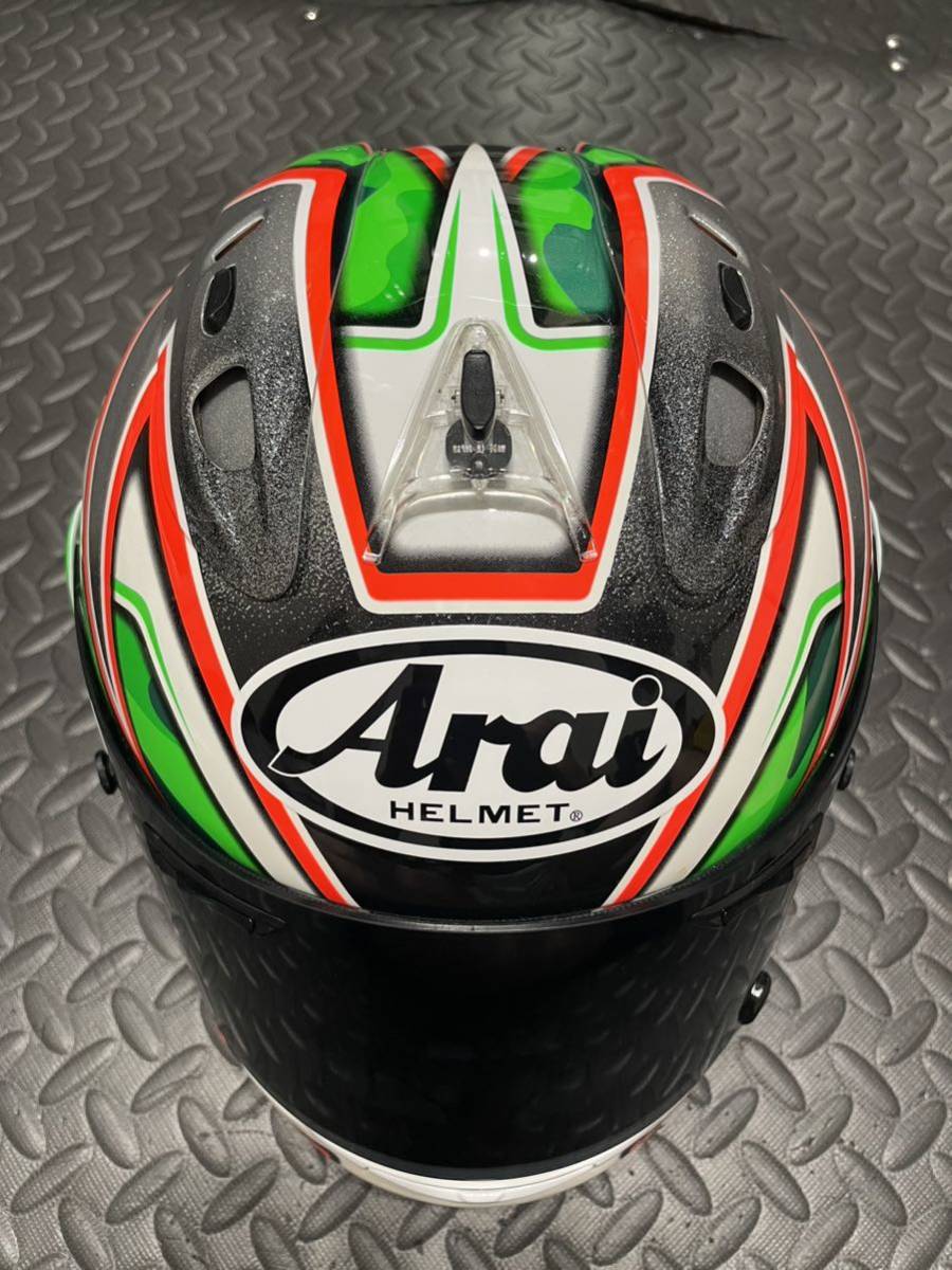 Arai RX-7RR5 アライ プロショップ限定　ニッキーヘイデン レプリカ Sサイズ 希少 美品_画像6