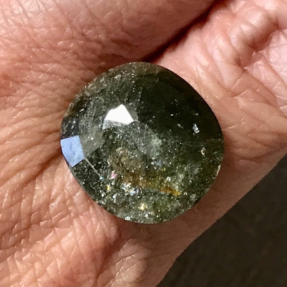 グリーントルマリン 11 9ct VSSI 宝石 ルース 虹 キラキラモザンビーク