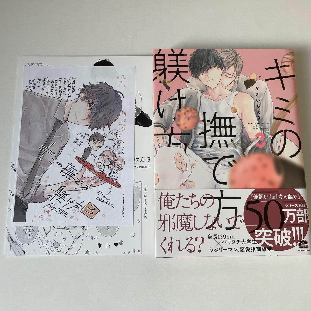 かさいちあき　キミの撫で方躾け方　3 アニメイト限定セット有償特典12P小冊子、ペーパー付き