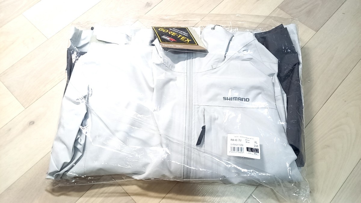 新品 XLサイズ シマノ 管411c ゴアテックス ベーシックレインスーツ