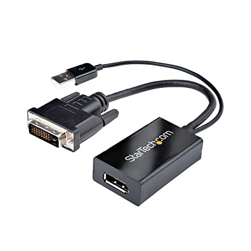 StarTech.com DVI - DisplayPort 変換アダプタ USBバスパワー対応 1920x1200 D・・・