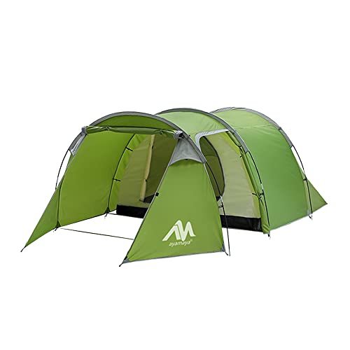 AYAMAYA テント 2ルーム 前室付き トンネルテント 2-4人用 キャンプテント ツーリングテント ツールーム 防・・・