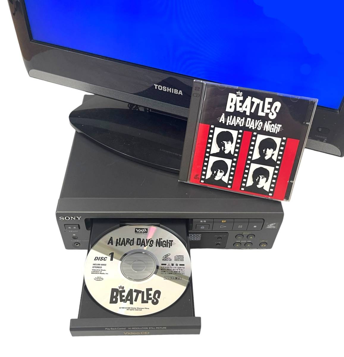 [ редкостный носитель информации / рабочий товар ]SONY Sony VCP-S50 Video CD PLAYER VCD BEATLES Beatles. дополнение 