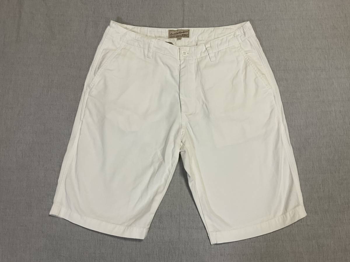 AVIREX / アヴィレックス STENCIL CHINO SHORT PANT / ステンシル チノ ショーツ ショートパンツ / サイズ L 未使用 / A1465の画像1