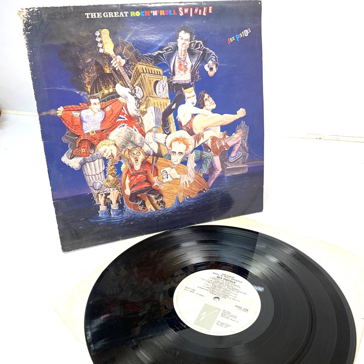 LPレコード UK盤 Sex Pistols - The Great Rock 'N' Roll Swindle 12”LP OVED 234 Virgin 藤原ヒロシ FRAGMENT■1985年 USED _画像1