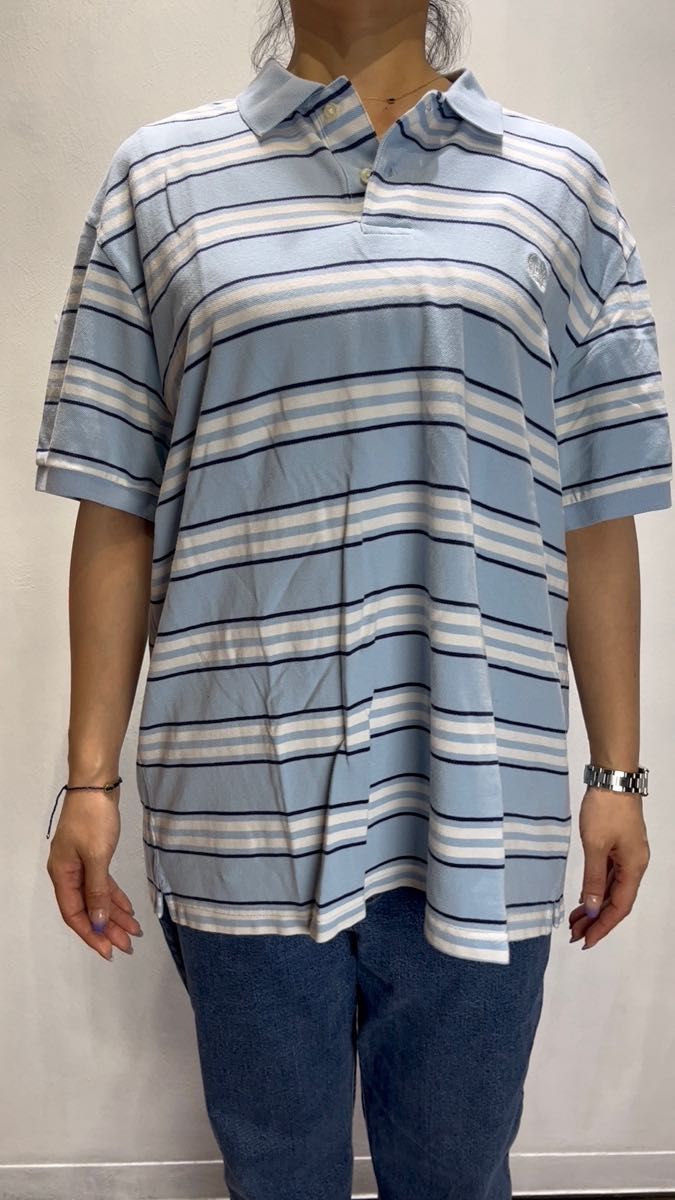 D02483 チャップスCHAPSボーダーポロシャツ