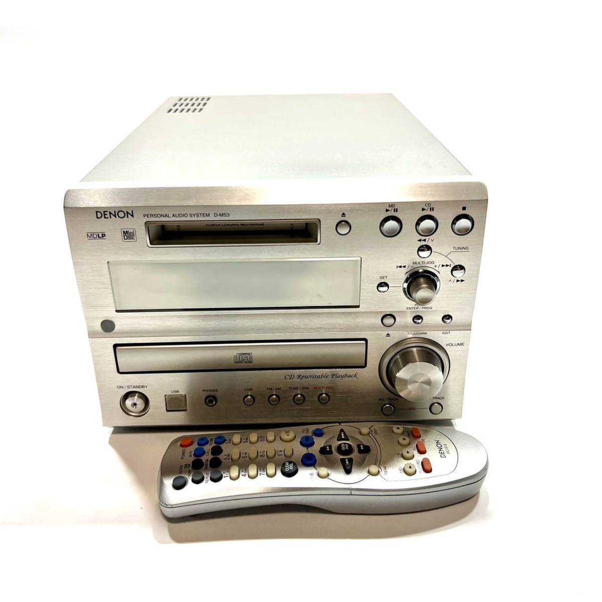 送料無料】【動作確認済】DENON デノン D-MS3 CD MD TUNER AMP USB DAC