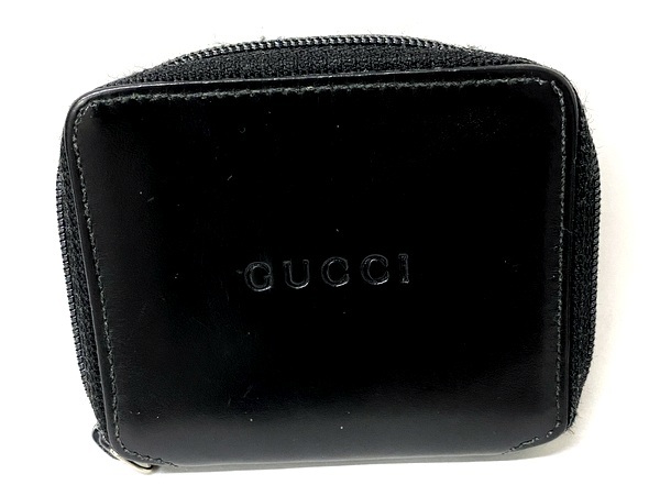 【即決】 GUCCI グッチ コインケース 030.0416.1272 小銭 財布 黒 ブラック レザー コンパクト