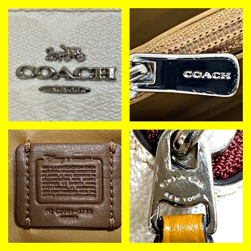 COACH コーチ 長財布 ディズニー コラボ ミッキーマウス パッチ COACH コーチ 長財布 ディズニー コラボ ミッキーマウス パッチ