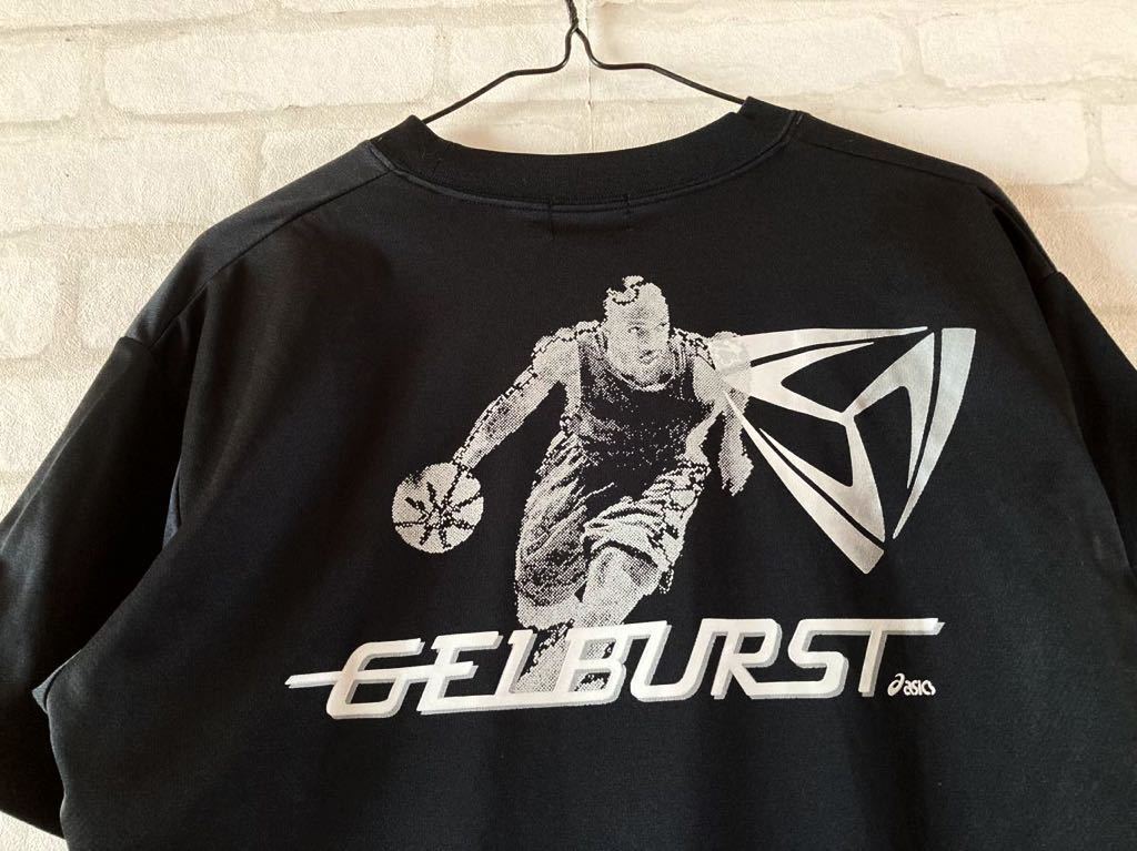 asics GELBURST メンズ 半袖 Tシャツ Mサイズ 黒 ブラック スポーツウエア トレーニングウェア ゲルバースト バスケットボール アシックスT_画像3