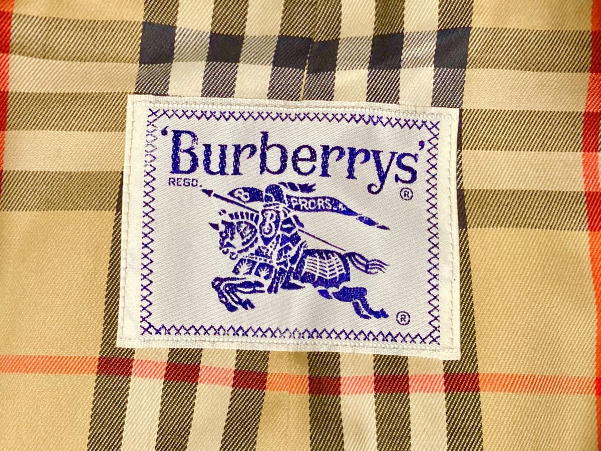 極美品 Burberrys バーバリー トレンチコート 玉虫色 9号 M BURBERRY
