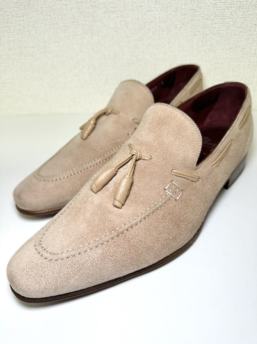 値下げ可 サントーニ santoni スエード レザー ローファー モカシン 革