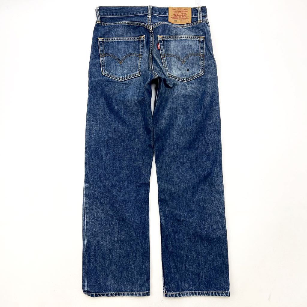 リーバイス ☆ LEVIS 508 -0201 デニムパンツ ジーンズ W31 インディゴブルー 自然な色落ち感♪ 定番 オールド アメカジ 古着MIX■Ja4196_画像3