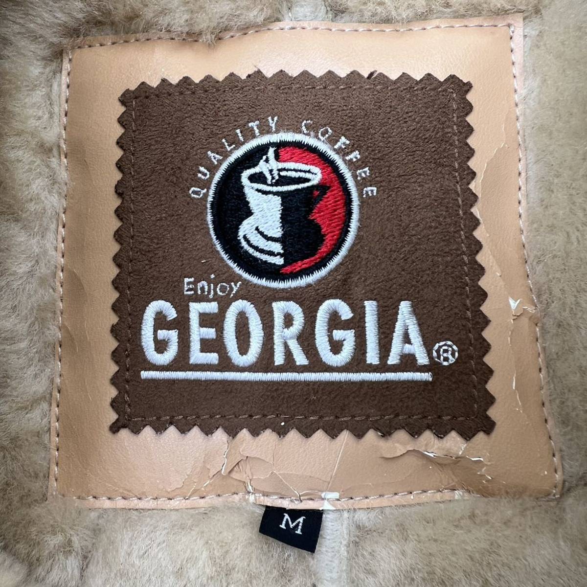 GEORGIA * редкий не продается приз избранные товары кожа ягненка натуральный мутон мутоновое пальто бежевый M роскошный осень-зима популярный George a Novelty #AL193