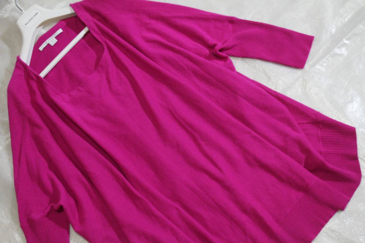 b7 美品 ダイアンフォンファステンバーグ カシミヤ・アンゴラ混 長袖ニット セーター M/L 紫_画像1