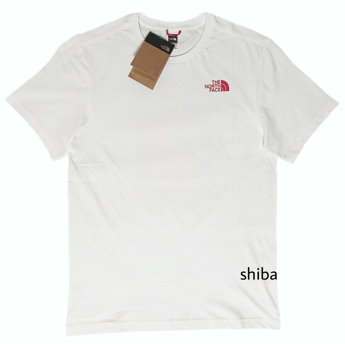 ノースフェイス 半袖 バーティカル TG 海外M THE NORTH FACE tシャツ WHITE 白 黒 ブラック 赤 レッドの画像3