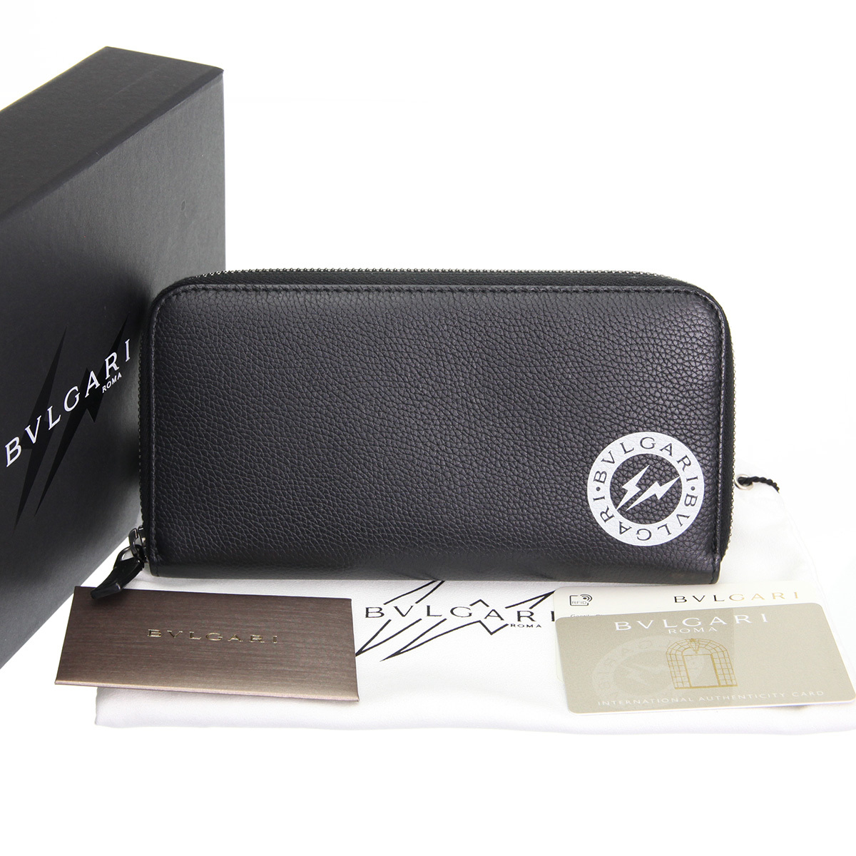 ヤフオク! - ブルガリ BVLGARI フラグメント ラウンドファスナー...