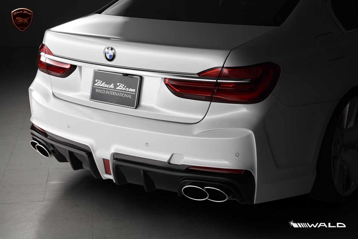 【WALD SPORTSLINE BLACKBISON EDITION】 BMW G12 7シリーズ 2015y~ エアロ キット 3点 バルド フルキット フル スポイラー 3Pキット_画像6