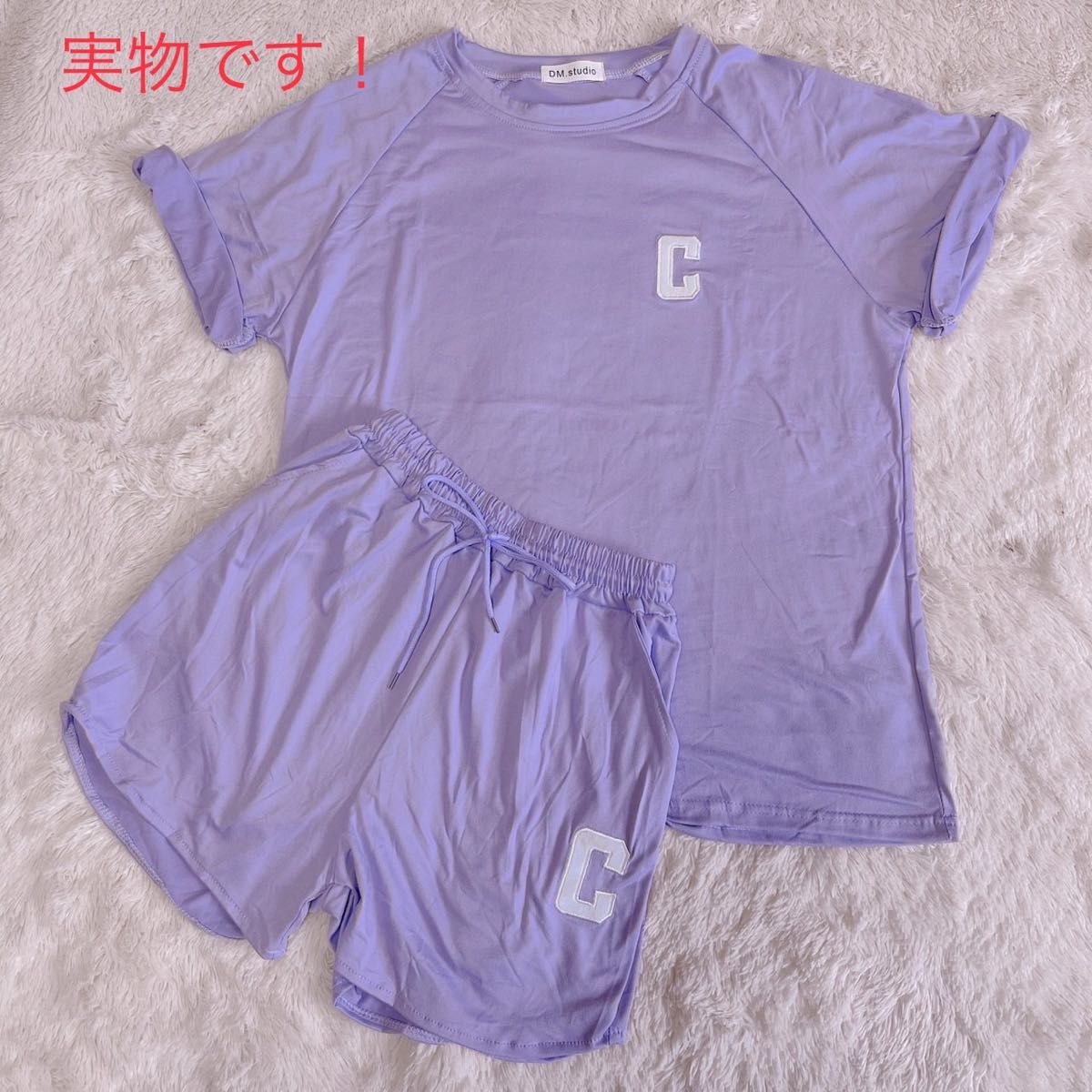 部屋着　ルームウェア　半袖　セットアップ　Tシャツ　パンツ　夏　パジャマ　韓国