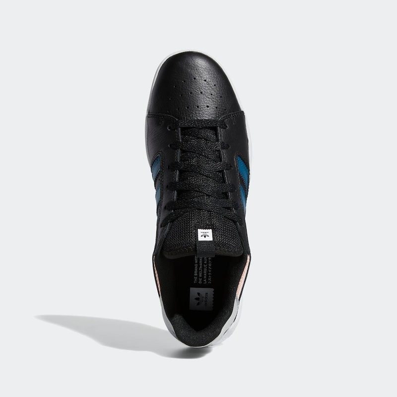(新品） adidas アディダス VRX LOW 定価9889円 本革 レザー スニーカー 27.5cm 黒 ブラック スポーツ 靴 ローカット スケートボード_画像4