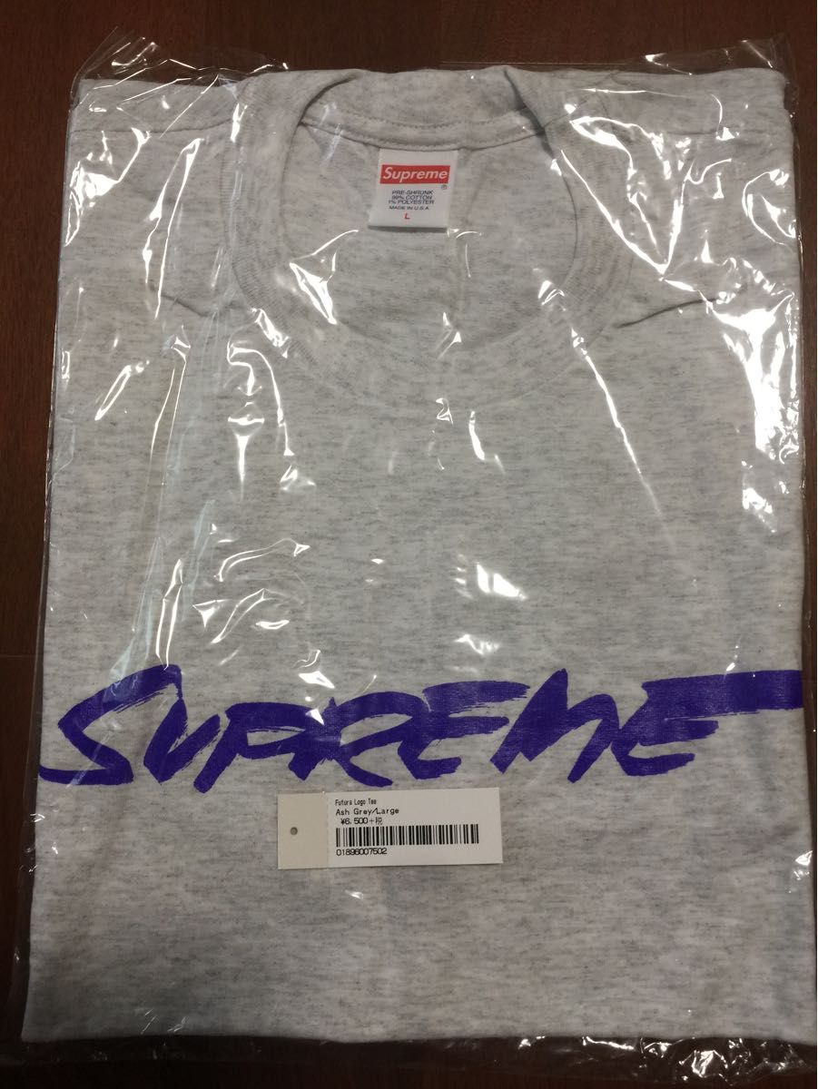 【新品未使用】 Supreme  futura logo tee フューチュラ  ロゴ Tシャツ グレー 灰 Lサイズ  