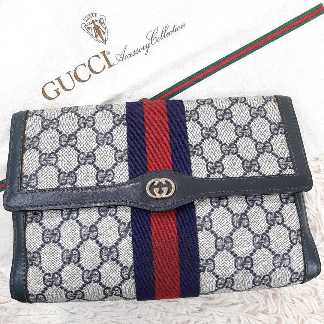 直売値下げ 【美品】GUCCI グッチ クラッチバッグ セカンド シェリー