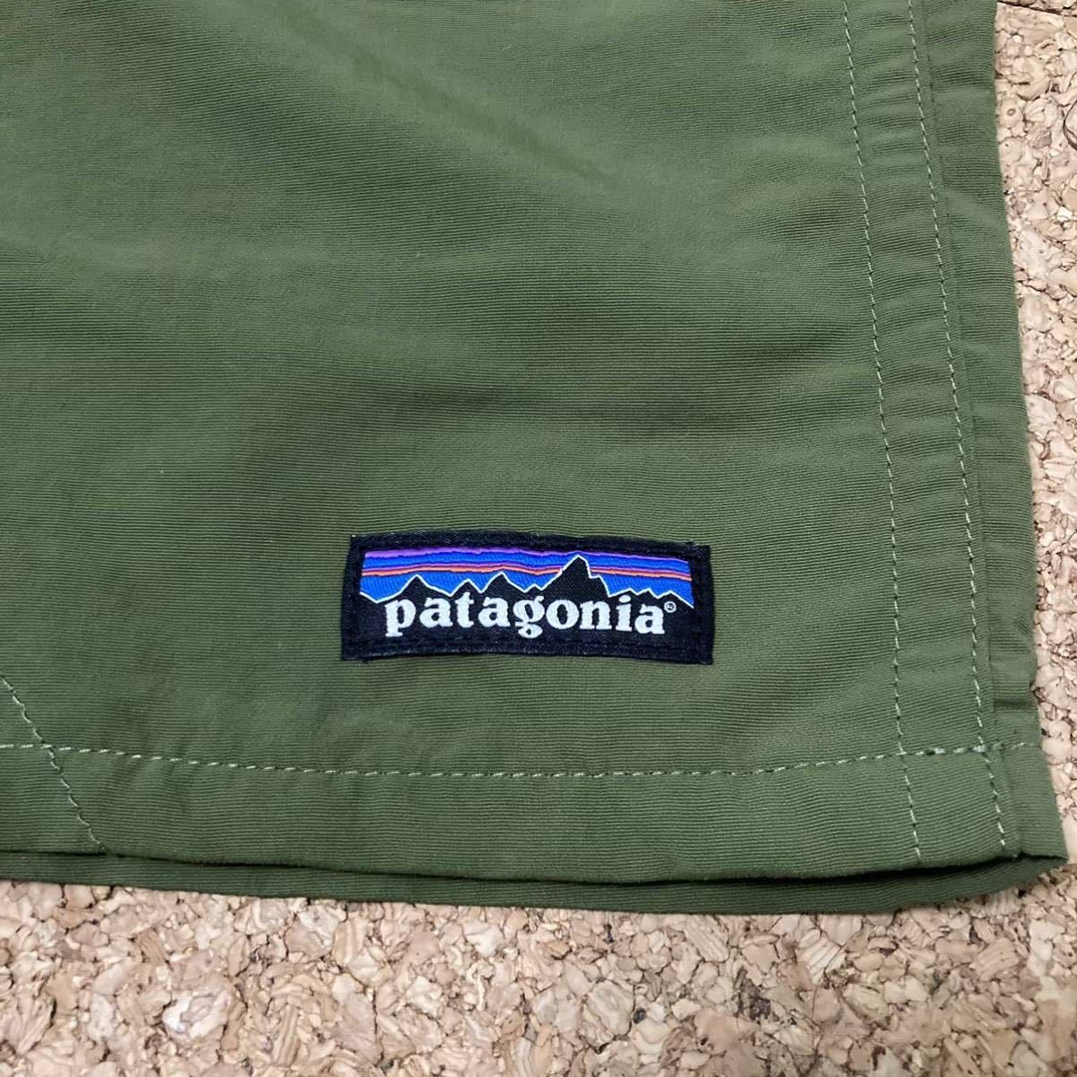 Mサイズ 極美品【2018・廃盤】patagonia メンズ バギーズ ロング 7インチ ( SPTG ) スプラウト グリーン MARS 米軍 バギーズショーツ希少