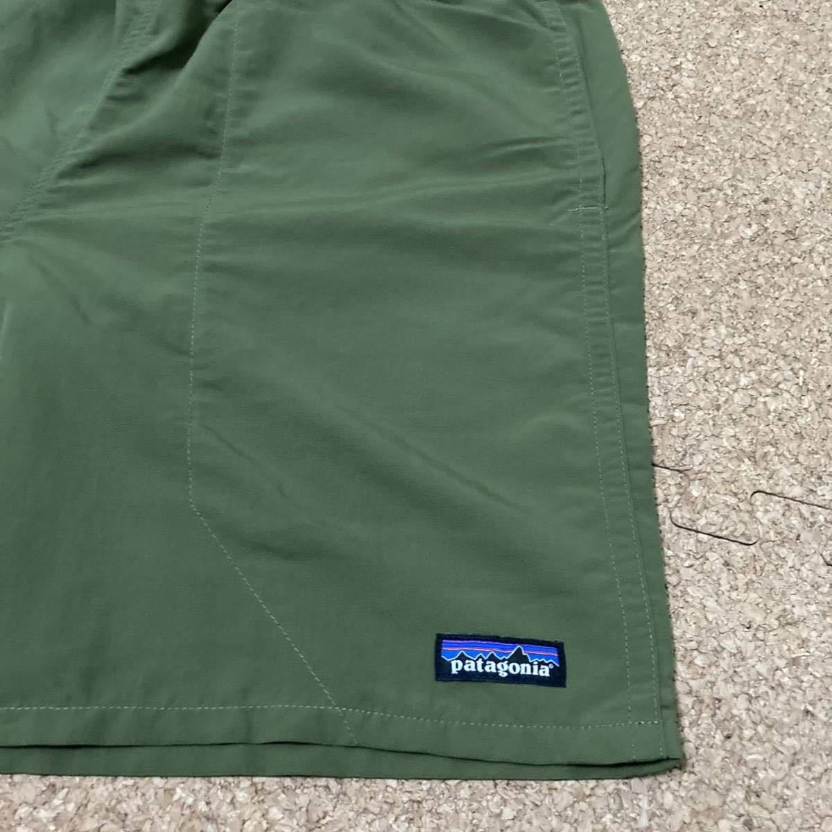 Mサイズ 極美品【2018・廃盤】patagonia メンズ バギーズ ロング 7インチ ( SPTG ) スプラウト グリーン MARS 米軍 バギーズショーツ希少