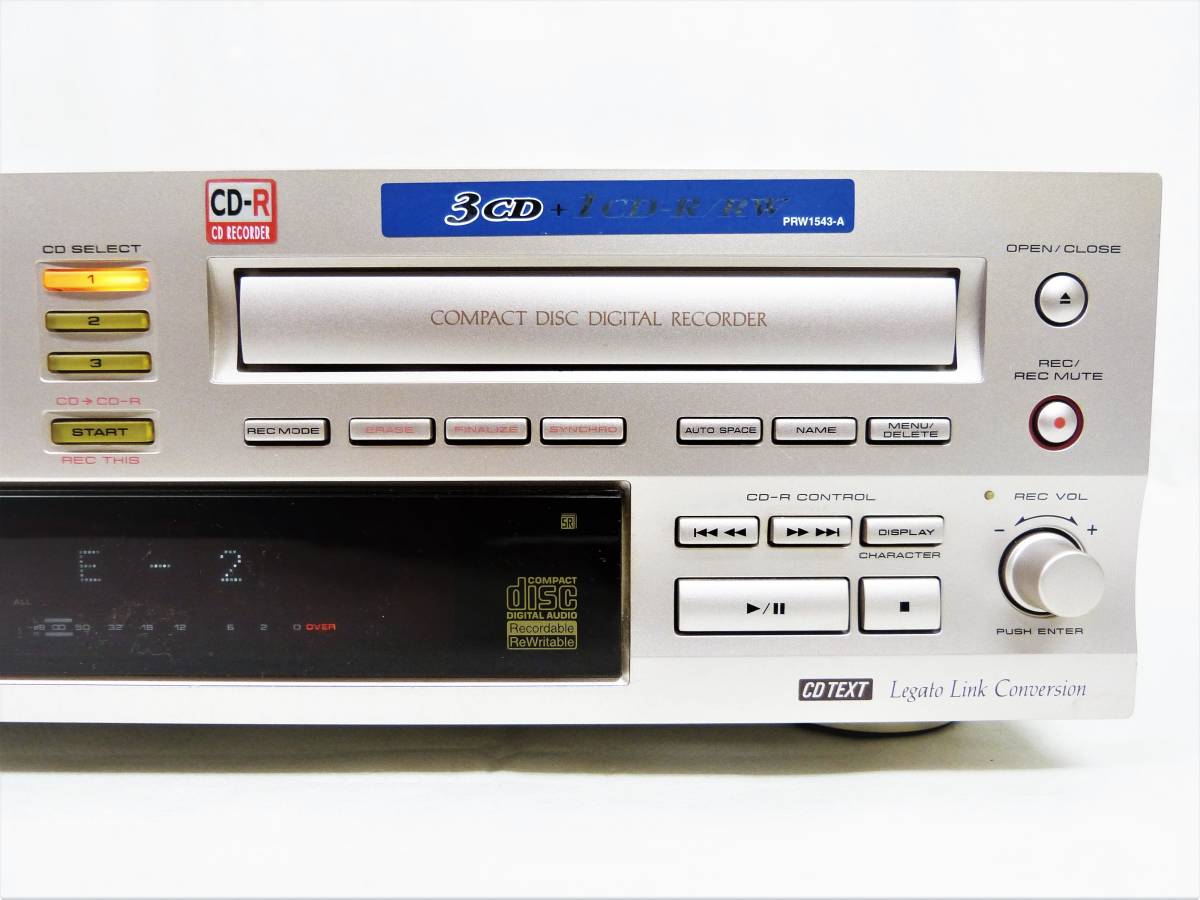 PIONEER パイオニア PDR-WD70　CDレコーダー　CDチェンジャー　COMPACT DISC RECORDER / MULTI-CD CHANGER　100V 14W 50/60Hz　▲難あり_画像4