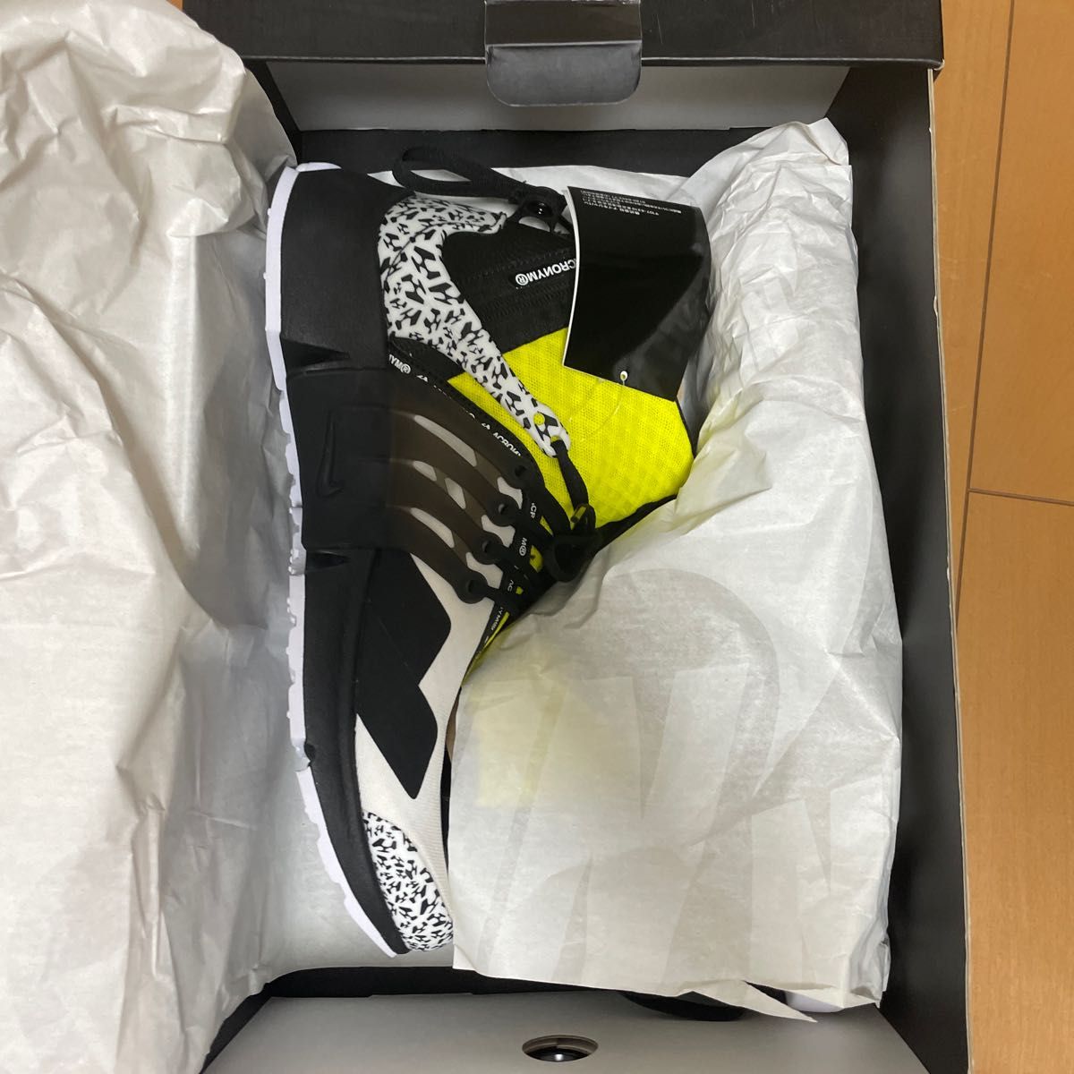 ACRONYM × Nike Air Presto Mid "White/Black/Dynamic Yellow"