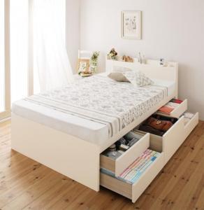 すのこベッド すのこ シングルベッド ベッドフレーム ベット 収納付き 薄型プレミアムボンネルコイルマットレス付き ナチュラル