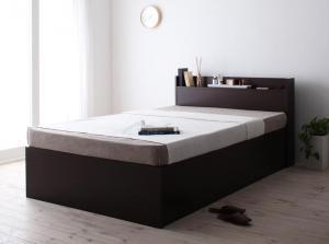 すのこベッド すのこ シングルベッド ベッドフレーム ベット 収納 薄型プレミアムポケットコイルマットレス付き ホワイト