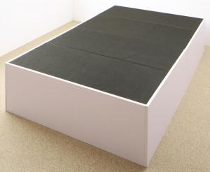 大容量収納庫付きベッド ベッドフレームのみ 深型 ホコリよけ床板 シングル 組立設置付 ブラック