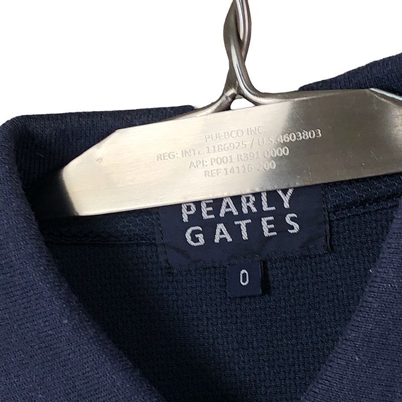 PEARLY GATES パーリーゲイツ 半袖ポロシャツ ネイビー 0 レディース ニコちゃん NP-7421-G01_画像7