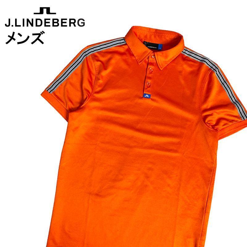 J.LINDEBERG ジェイリンドバーグ 半袖ポロシャツ オレンジ系 XS