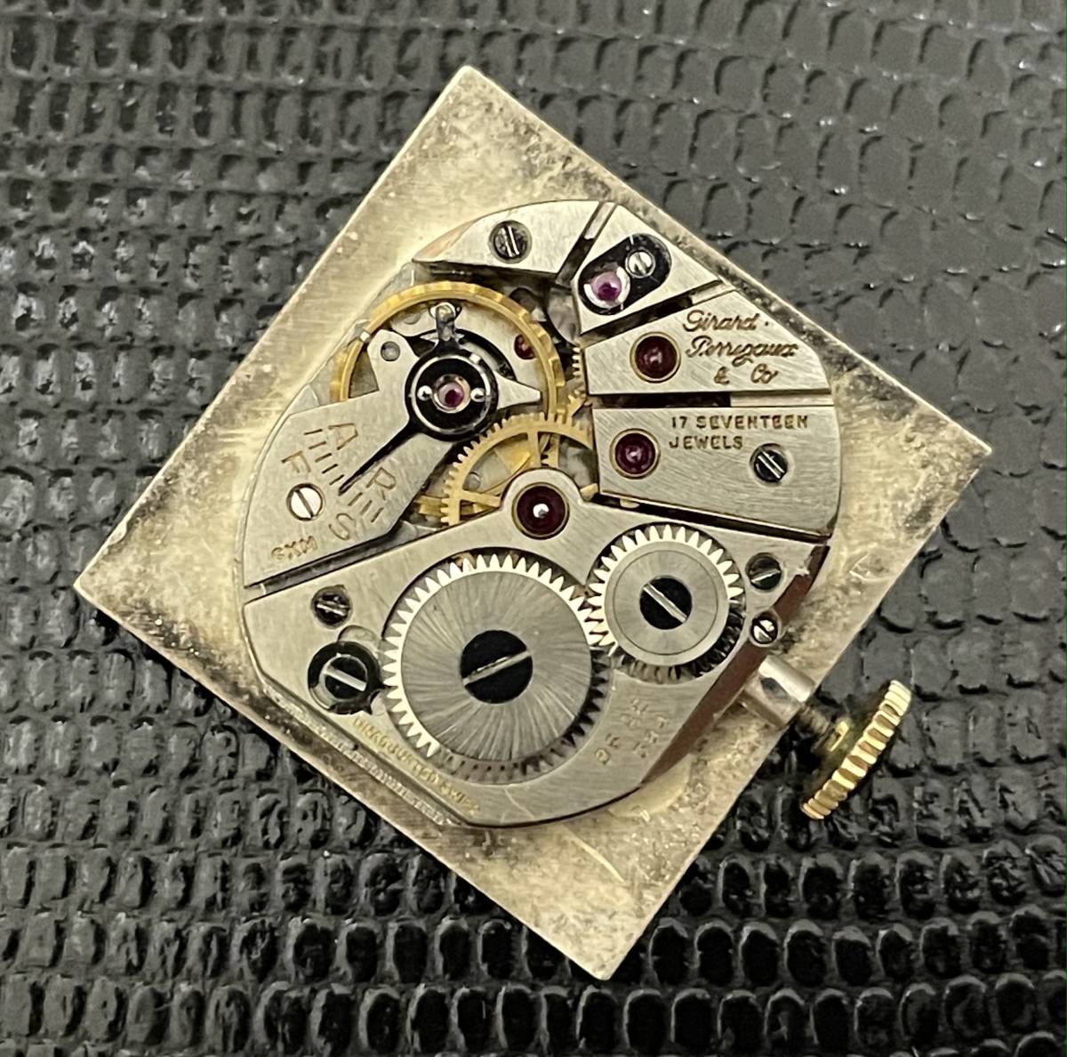 人気沸騰】 【美品】ジラールペルゴ/Girard Perregaux/スクエア/1950's