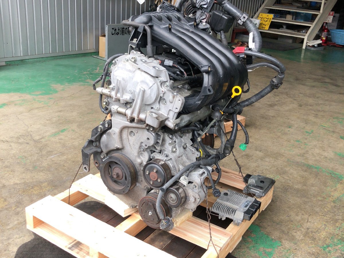 動作OK SNC26 ランディ エンジン ASSY　MR20DD 4WD CVT H23/01 ECU付き 10000-51Z10 セレナ HFC26_画像2