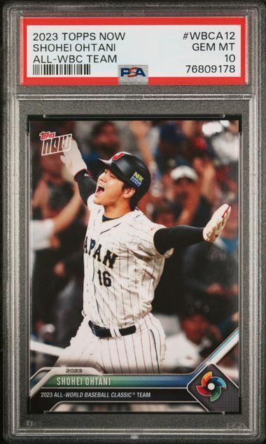 PSA 10 GEM MINT 大谷翔平 2023 TOPPS NOW #WBC-72 侍JAPAN 世界一