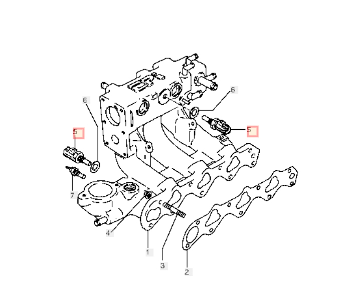 ★希少★ 未使用 SUZUKI スズキ 純正 カプチーノ EA11R テンパレチャセンサ 2個セット 水温センサー 1F6A DOHC_画像3