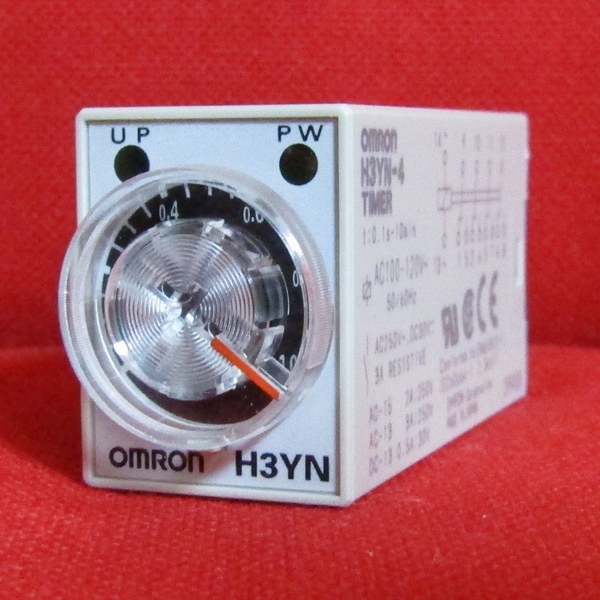 OMRON ソリッドステート・タイマ【H3YN-4】AC100～120V 0.1s～10min 4接点 3A_画像1