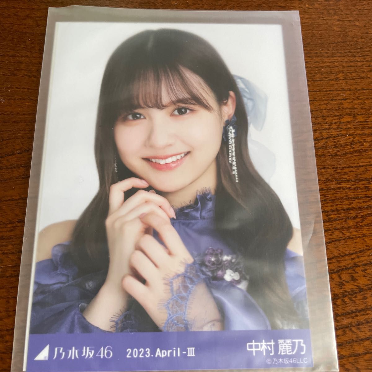 乃木坂46 生写真中村麗乃ヨリ紅白2022衣装