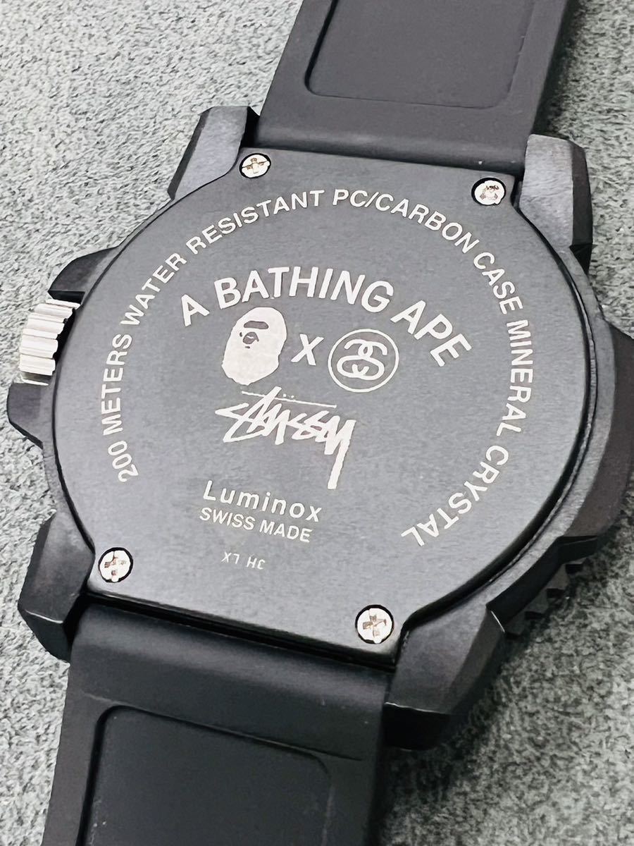 【電池交換済】LUMINOX STUSSY APE ルミノックス ステューシー エイプ トリプルコラボ 腕時計 GGL.L3051.BO.STU