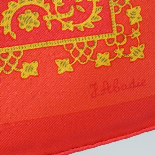 76885HERMES エルメス 新品同様美品 カレ90 Brins d'or 金の若枝