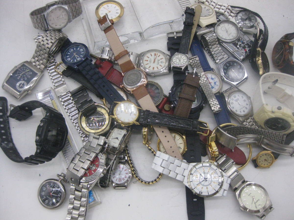 【１円～大量!!】腕時計中心に時計大量セット SEIKO CASIO CITIZEN ORIENT など ジャンク _画像3