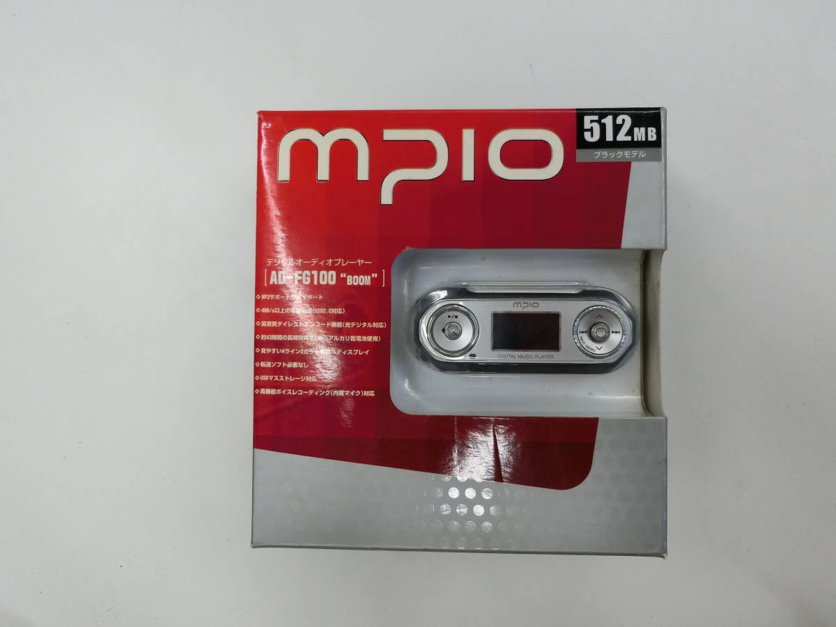 【１円～】mpio ミュージックプレーヤー　AD-FG100-512B ブラックモデル_画像1