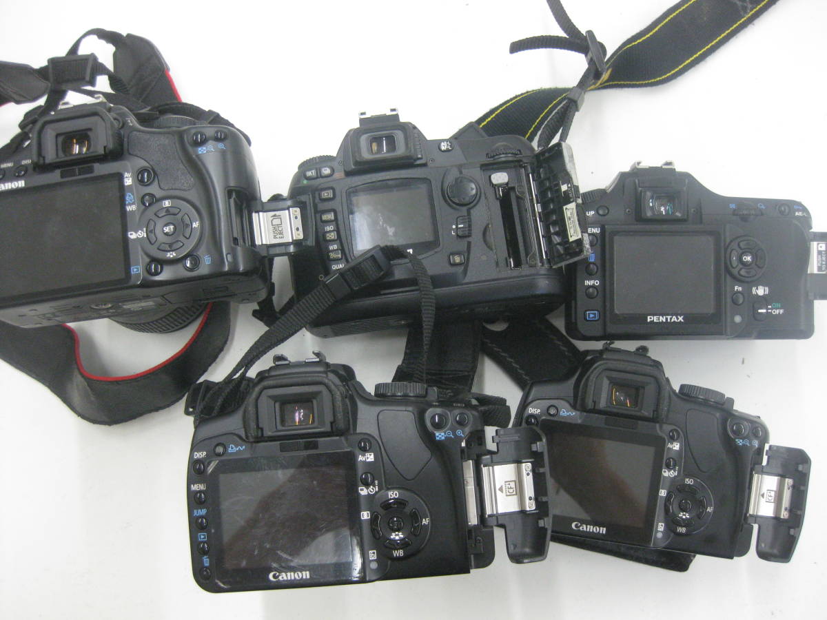 【5台セット】デジタル一眼レフカメラ いろいろセット NikonD70 CanonEOSKissDigitalX PENTAXK100 EOSKissX2_画像3