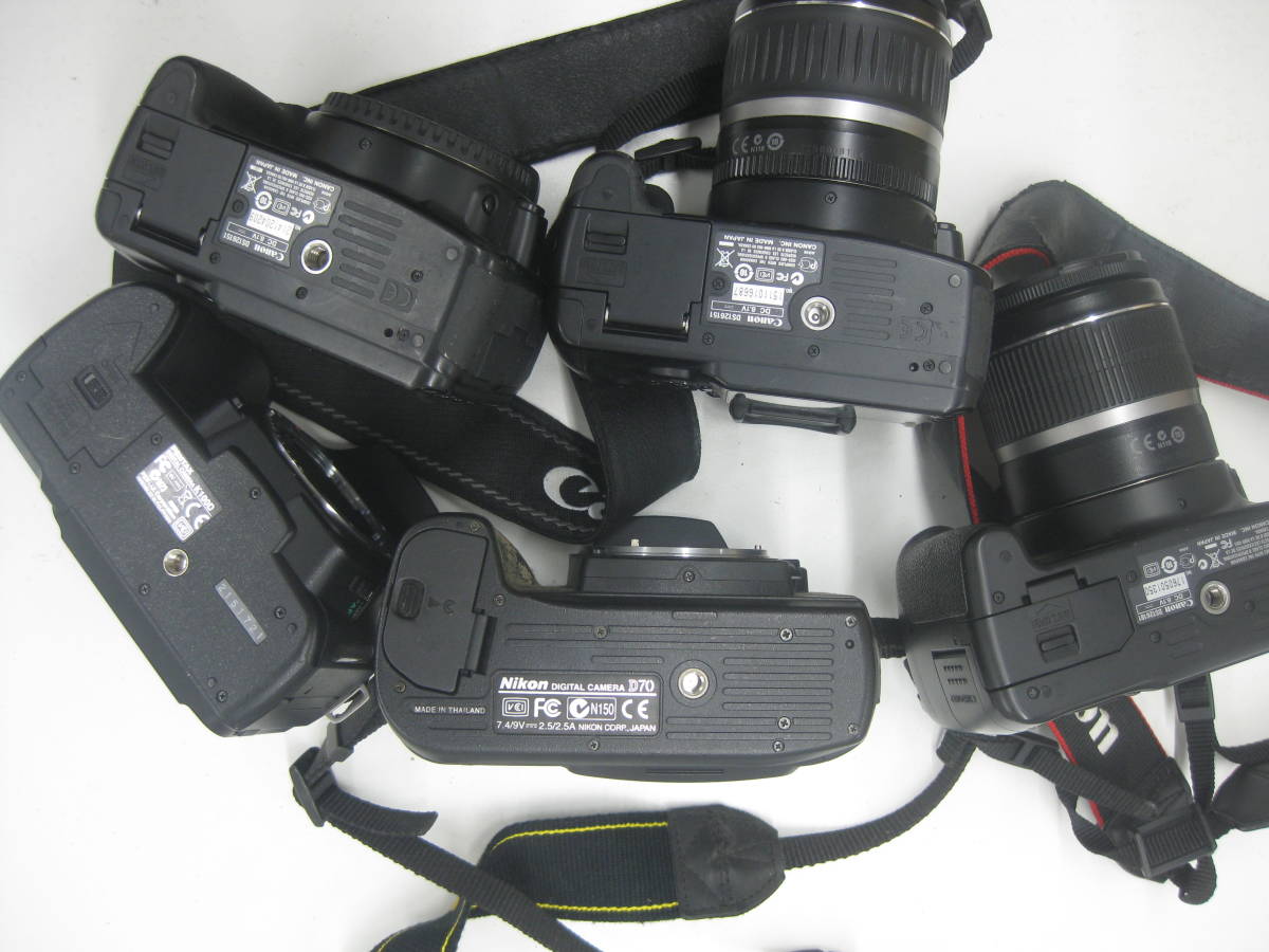 【5台セット】デジタル一眼レフカメラ いろいろセット NikonD70 CanonEOSKissDigitalX PENTAXK100 EOSKissX2_画像4