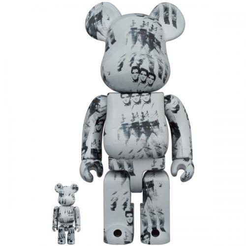 新品 ベアブリック BE@RBRICK アンディ・ウォーホル Andy Warhol's エルヴィス プレスリー ELVIS PRESLEY 100％ & 400％_画像1