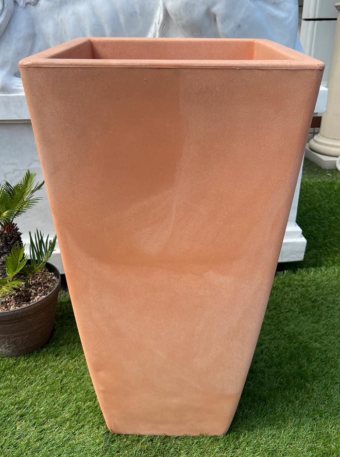  Italy made planter milano high *40cm H80cm 13 number corresponding square large pot resin made plant pot maru kio-ro[ special sale goods ]