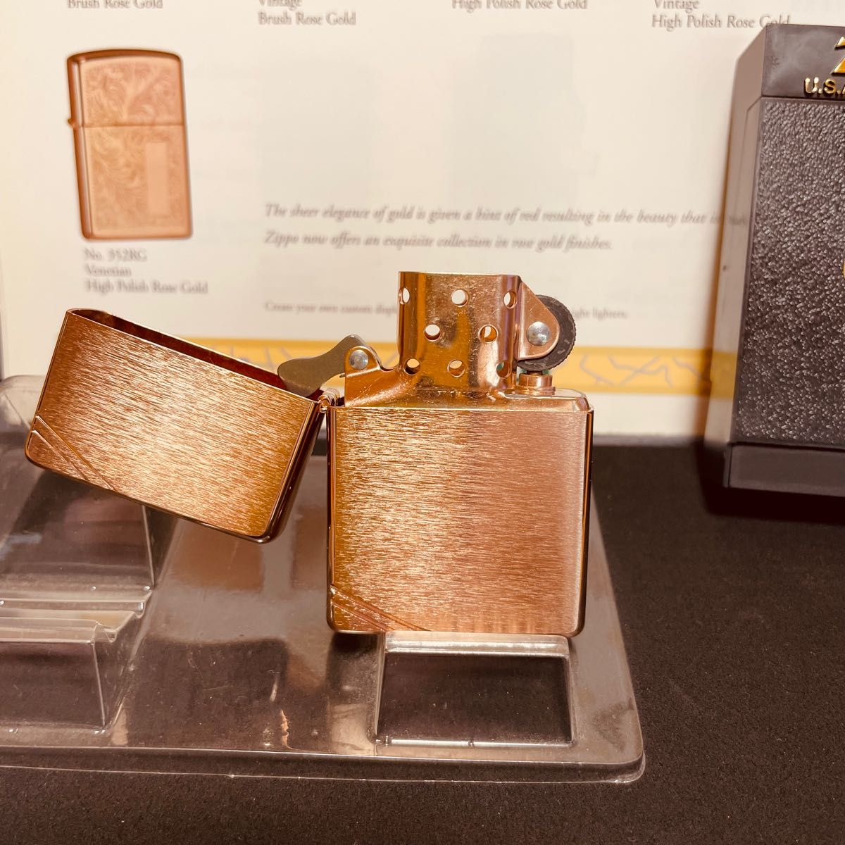 未使用 ZIPPO ジッポー ローズゴールド1937 REPLICA ROSE GOLD